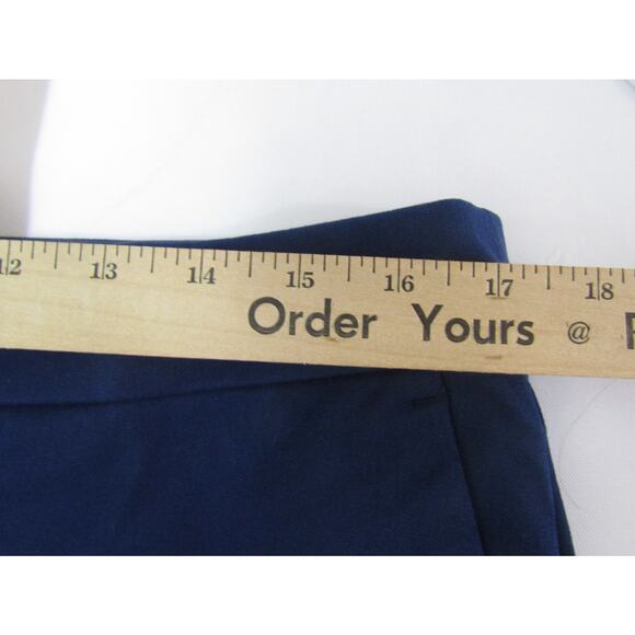 J. Crew Blue Kelsey Flare Pant Women's sz 14 34"x25" Minimalist Neutral Nautical - Picture 8 of 10